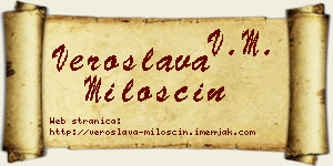 Veroslava Miloščin vizit kartica